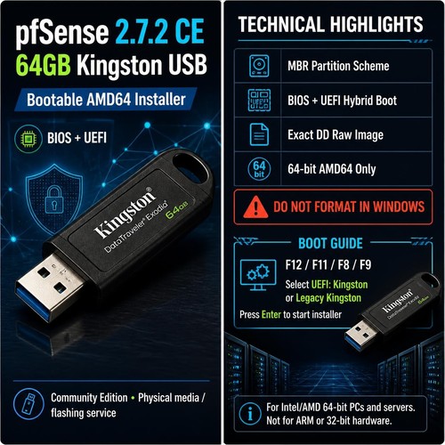 Pfsense ce bootable usb - pfsense,